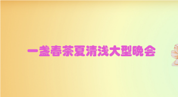 一盏春茶夏清浅大型晚会