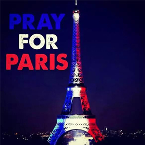 祈愿和平，巴黎坚强！